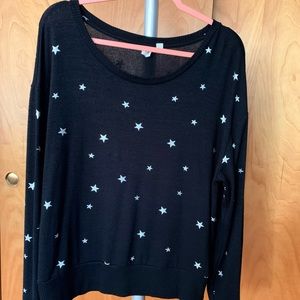 GAP lightweight sparkly star sweater.